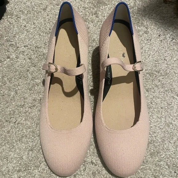 Rothy's Light Pink Mary Jane Heels - Picture 1 of 5